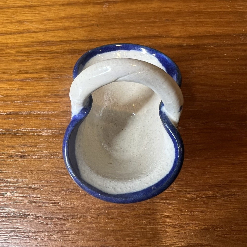 Vintage‎ Miniature Stoneware Salt Glaze Pottery Cottagecore Trinket - Picture 2 of 5